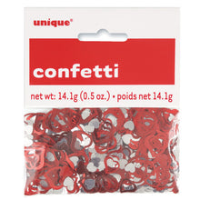 Load image into Gallery viewer, Red Cut-Out Heart Foil Confetti
