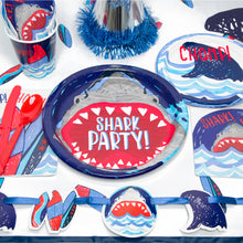 Load image into Gallery viewer, Shark Party Rectangular Plastic Table Cover, 54&quot;x84&quot;
