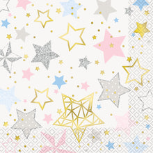 Load image into Gallery viewer, Twinkle Twinkle Little Star Luncheon Napkins, 16ct - Foil Stamped
