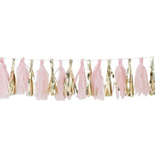 Load image into Gallery viewer, Ginger Ray - Pink &amp; Gold Foiled Tassel Garland
