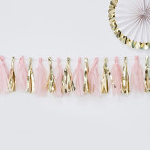 Load image into Gallery viewer, Ginger Ray - Pink &amp; Gold Foiled Tassel Garland
