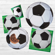 Load image into Gallery viewer, 3D Soccer Luncheon Napkins, 16ct
