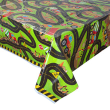 Load image into Gallery viewer, Construction Party Rectangular Plastic Table Cover, 54&quot;x84&quot;
