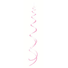 Load image into Gallery viewer, Lovely Pink Solid Hanging Swirl Decorations, 8ct
