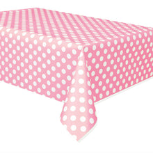Load image into Gallery viewer, Lovely Pink Dots Rectangular Plastic Table Cover, 54&quot;x108&quot;
