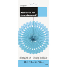 Load image into Gallery viewer, Powder Blue 16&quot; Tissue Paper Fan
