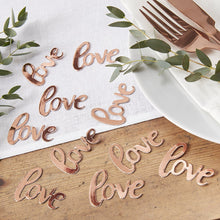 Load image into Gallery viewer, Ginger Ray &#39;Rose Gold&#39; Love Table Confetti
