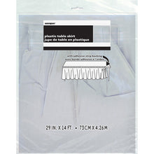 Load image into Gallery viewer, Silver Plastic Table Skirt, 29&quot;x14ft
