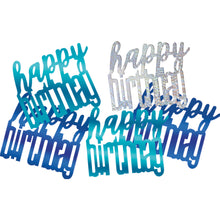 Load image into Gallery viewer, Birthday Blue Glitz Happy Birthday Confetti, .5oz
