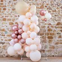 Load image into Gallery viewer, Pampas, White, Peach and Rose Gold Balloon Arch Kit
