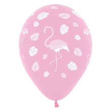 Load image into Gallery viewer, Pink Flamingo Tropical 12" Latex Balloons
