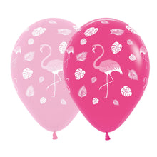 Load image into Gallery viewer, Pink Flamingo Tropical 12" Latex Balloons
