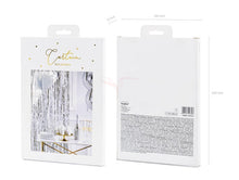 Load image into Gallery viewer, Silver Shimmer Curtain Backdrop
