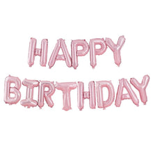 Load image into Gallery viewer, Ginger Ray - Matte Pink &#39;Happy Birthday&#39; Balloon Bunting
