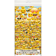 Load image into Gallery viewer, Emoji Rectangular Plastic Table Cover, 54&quot;x84&quot;
