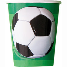 Load image into Gallery viewer, 3D Soccer 9oz FSC Paper Cups, 8ct
