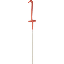 Load image into Gallery viewer, Birthday Rose Gold Glitz Number 1 Sparkler 7&quot;
