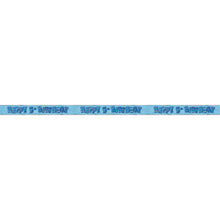 Load image into Gallery viewer, Age &quot;5&quot; Birthday Blue Glitz Prism Banner (12 ft)
