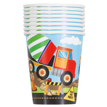 Load image into Gallery viewer, Construction Party 9oz FSC Paper Cups, 8ct
