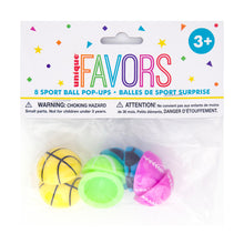 Load image into Gallery viewer, Sports Ball Pop Up Favors, 8ct
