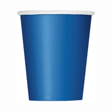 Load image into Gallery viewer, Royal Blue Solid FSC 9oz Paper Cups, 14ct
