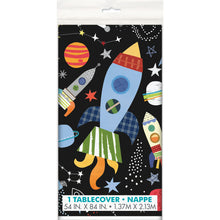 Load image into Gallery viewer, Outer Space Rectangular Plastic Table Cover, 54&quot;x84&quot;
