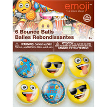 Load image into Gallery viewer, Emoji Bounce Balls, 6ct
