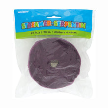 Load image into Gallery viewer, Deep Purple Crepe Streamer, 81 ft
