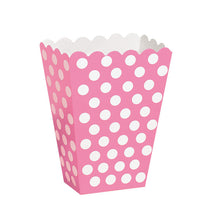 Load image into Gallery viewer, Hot Pink Dots Treat Boxes, 8ct
