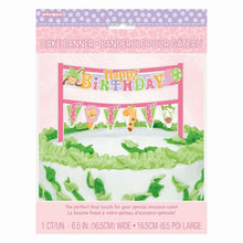 Load image into Gallery viewer, Pink Safari 1st Birthday Paper Cake Banner
