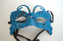 Load image into Gallery viewer, Butterfly Glitter Masquerade Face Mask
