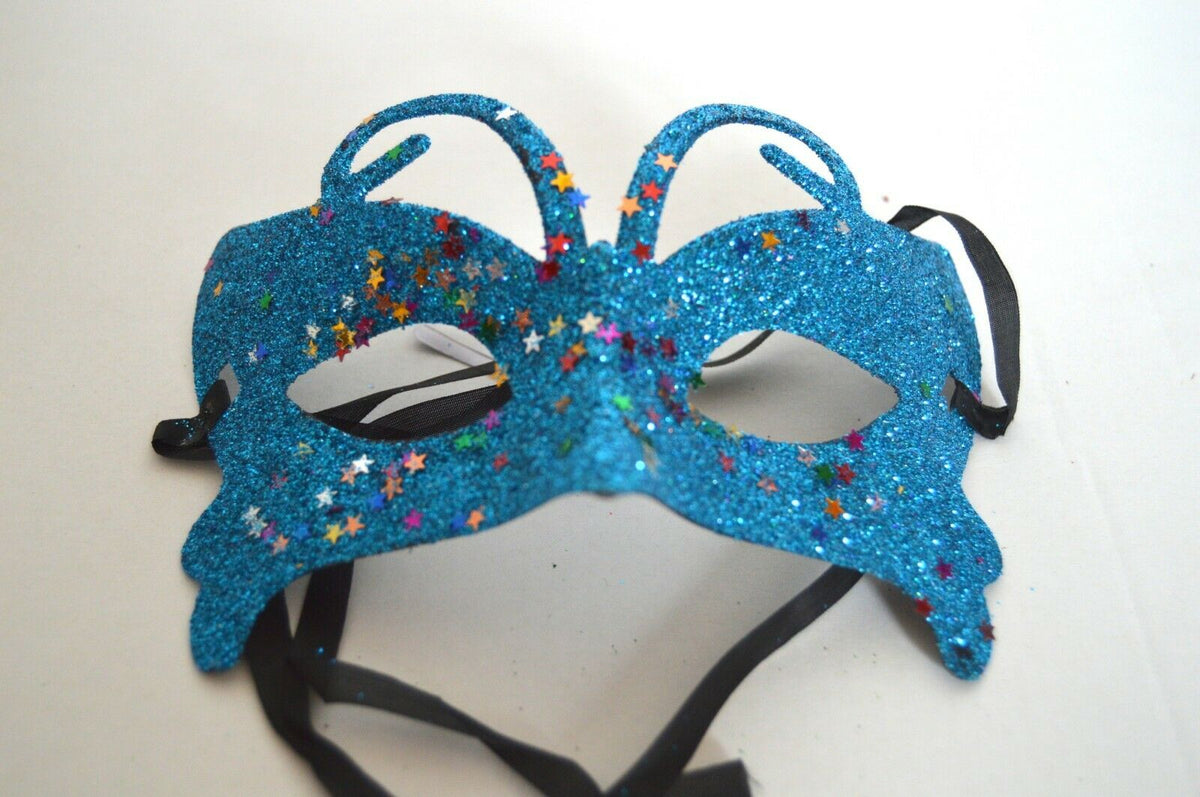 Butterfly Glitter Masquerade Face Mask – PartyTime Malta