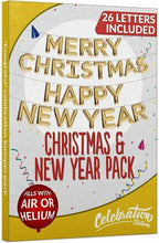 Load image into Gallery viewer, Merry Christmas / Happy New Year Balloon Kit
