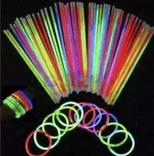 Load image into Gallery viewer, Tube of Glow Bracelets (12 pcs) 4 Assorted Colours
