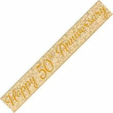 Load image into Gallery viewer, 50th Anniversary Foil Banner -  3.65m
