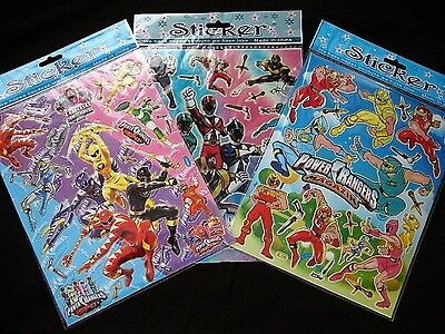 Power Rangers Laser Stickers - 1 Sheet – PartyTime Malta