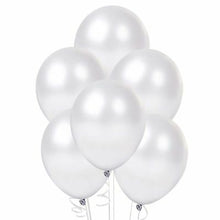 Load image into Gallery viewer, 12" Latex Balloon - Metallic Pure White
