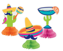 Load image into Gallery viewer, Fiesta Honeycomb Decorations - 3ct
