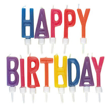 Load image into Gallery viewer, Happy Birthday Letter Candles in Holders
