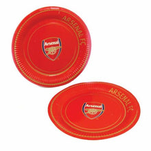 Load image into Gallery viewer, Arsenal Football Party Plates - 8ct
