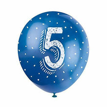 Load image into Gallery viewer, Number 5 12&quot; Latex Balloons, 5ct
