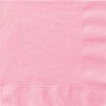 Load image into Gallery viewer, Lovely Pink Solid FSC Beverage Napkins, 20ct
