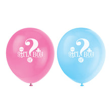 Load image into Gallery viewer, Gender Reveal 12&quot; Latex Balloons, 8ct
