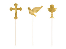 Load image into Gallery viewer, First Holy Communion / Confirmation Cake Toppers - 6ct
