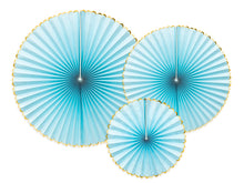 Load image into Gallery viewer, Decorative Rosettes Yummy Light Blue - 3ct
