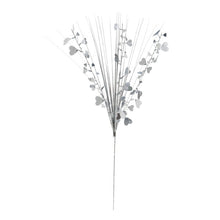 Load image into Gallery viewer, Silver Hearts Foil Spray Centerpiece, 19&quot;
