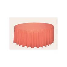 Load image into Gallery viewer, Coral Round Plastic Tablecover 84&quot;
