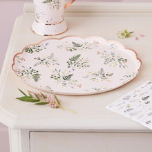Load image into Gallery viewer, Ginger Ray Lets Partea Floral Paper Plates
