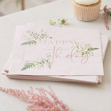 Load image into Gallery viewer, Ginger Ray Lets Partea Happy Birthday Paper Napkins
