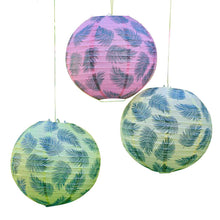 Load image into Gallery viewer, Hawaiian Palm Leaf Printed Hanging Lantern Decorations
